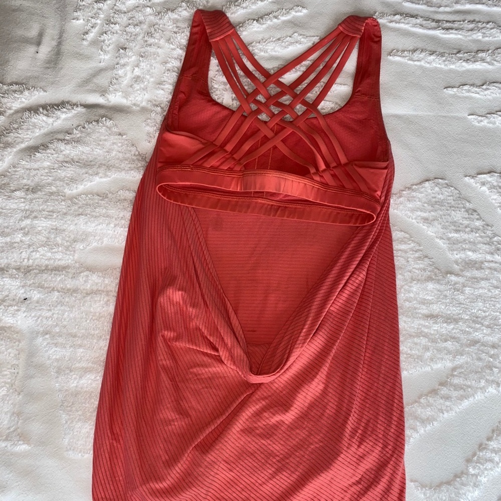 Lululemon Orange Tank Top